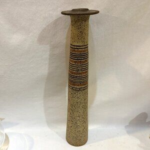 Vintage Kamini Art Pottery Candlestick Candle Holder MCM